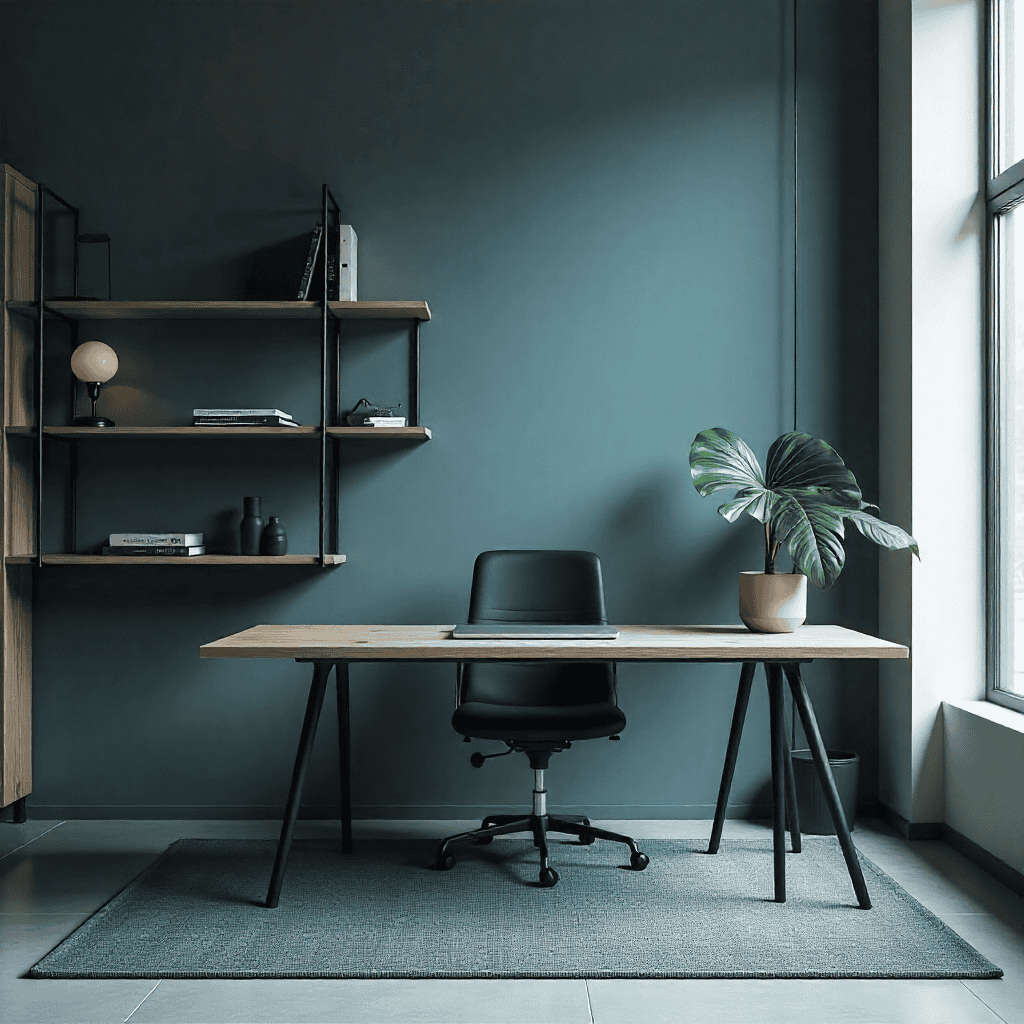 Stylish home office space